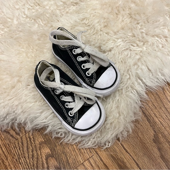 Converse Chuck Taylor All Star Lo Sneaker - Baby / Toddler - Black Size 4 - Picture 5 of 6